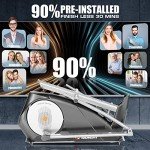 Youngfit Foldable Elliptical Machine with LCD Monitor