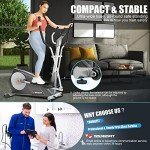 Youngfit Foldable Elliptical Machine with LCD Monitor