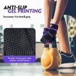 Purple Workout Gloves with Wrist Support for Women
