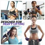 Purple Workout Gloves with Wrist Support for Women