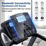 BORGUSI Folding Electric Treadmill with Bluetooth