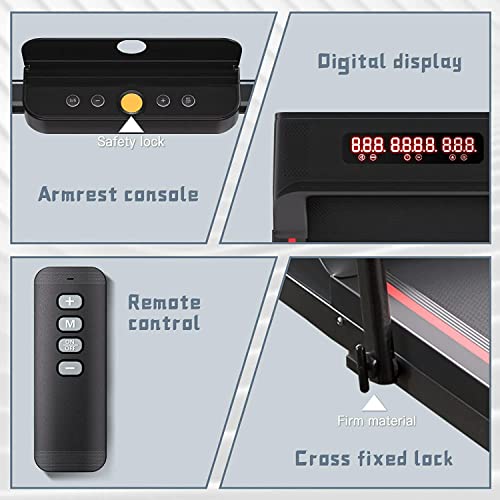 Sperax 3-in-1 Folding Treadmill in Black/Red