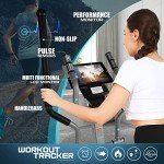 YOUNGFIT Foldable Elliptical Machine with LCD Monitor