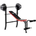 Marcy Pro Flat Weight Bench with 45.4kg Set