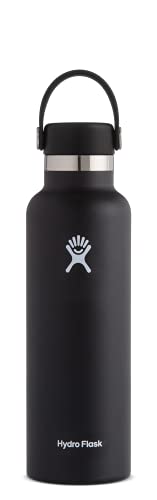 Black 21oz Hydro Flask Standard Flex Cap