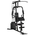 Soozier Multifunction Home Gym System with 100Lbs Weights