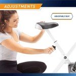 Marcy Foldable Compact Exercise Bike - White