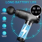 Portable Deep Tissue Massage Gun with 6 Attachments