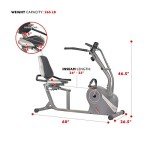 Sunny Health & Fitness Magnetic Cross Trainer with Arms