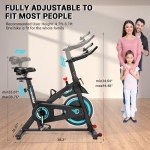 WENOKER Indoor Exercise Bike with Digital Display