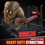 6-in-1 Weight Bench Set with Squat Rack