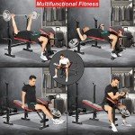 6-in-1 Weight Bench Set with Squat Rack
