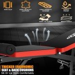 6-in-1 Weight Bench Set with Squat Rack