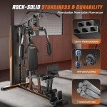 Multi-Functional Home Gym with 154LBS Weight Stack