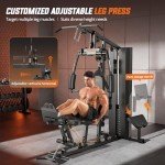 Multi-Functional Home Gym with 154LBS Weight Stack