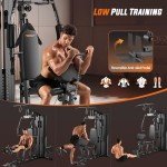 Multi-Functional Home Gym with 154LBS Weight Stack