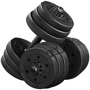 Yaheetech 20kg Adjustable Dumbbells for Home Fitness