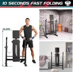 660lbs 6-in-1 Weight Bench Set with Squat Rack