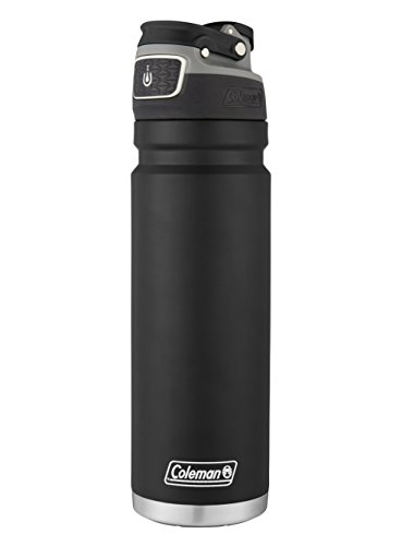 Coleman AUTOSEAL FreeFlow Stainless Steel Water Bottle Black