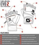 Evo 2 Weightlifting Gloves with Wrist Support