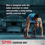 SPRI Blue Exercise Mat - 48" x 20" x 1/2