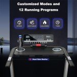 UPREIGN Adjustable Incline Home Treadmill for Fitness