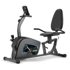 Quiet Recumbent Exercise Bike with Adjustable Seat