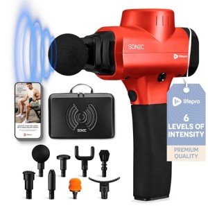 LifePro Deep Tissue Massage Gun with 8 Heads