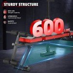 Foldable 6-in-1 Weight Bench Set with Squat Rack