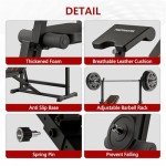 Adjustable Weight Bench with Squat & Curl Rack