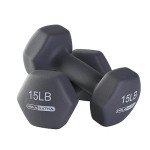 HolaHatha Neoprene Dumbbell Set with Rack