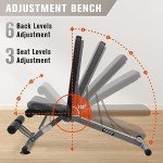 RitFit Adjustable Folding Dumbbell Bench for Home Fitness