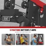 Multifunctional Home Gym Station with 150LBS Weight Stack