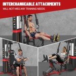 Multifunctional Home Gym Station with 150LBS Weight Stack