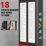 Multifunctional Home Gym Station with 150LBS Weight Stack