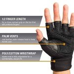 Harbinger Pro Vented Weightlifting Gloves - Black