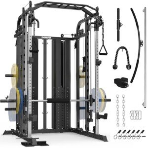 Smith Machine Power Cage with Dual Cable Crossover