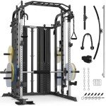 Smith Machine Power Cage with Dual Cable Crossover