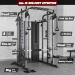 Smith Machine Power Cage with Dual Cable Crossover