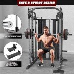 Smith Machine Power Cage with Dual Cable Crossover