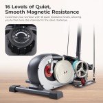 Sunny Health & Fitness Compact Magnetic Elliptical Trainer