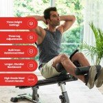 Adjustable Sit-Up Bench for Core Workouts