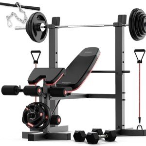 HARISON 6-in-1 Weight Bench for Home Gym