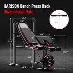 HARISON 6-in-1 Weight Bench for Home Gym