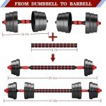 BCBIG 40lb Adjustable Dumbbell and Barbell Set