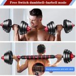 BCBIG 40lb Adjustable Dumbbell and Barbell Set