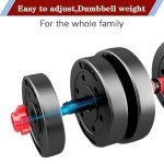 BCBIG 40lb Adjustable Dumbbell and Barbell Set