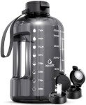 AQUAFIT 128 Oz Motivational Water Bottle with Straw