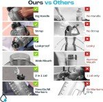 AQUAFIT 128 Oz Motivational Water Bottle with Straw