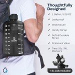 AQUAFIT 128 Oz Motivational Water Bottle with Straw